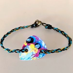 Guitar pick bracelet, Hendrix love